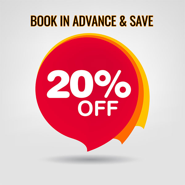 Book in Advance & Save Promotion